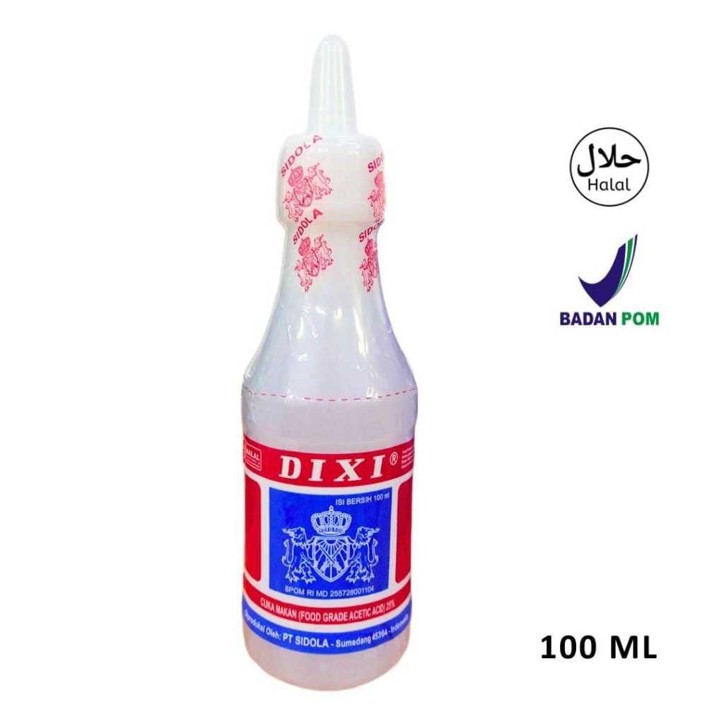 

Cuka Dapur Dixi100ml / Cuka Botolan Kecil / Cuka bumbu masak / Cuka meja 100ml