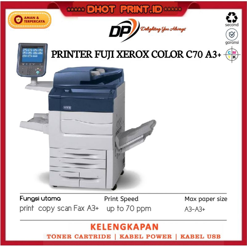 Jual Mesin Poto copy  Printer Fuji Xerox Color C70 A3+ like new mulus bergaransi