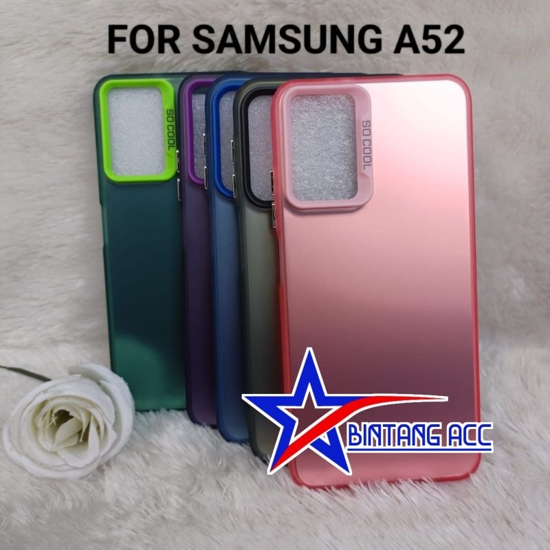 Case Imd Samsung A52 A52s Hybrid Plate Hologram Silikon