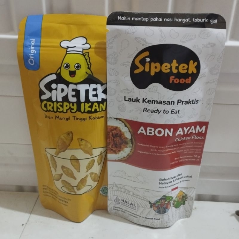 

Paket Sipetek Crispy Ikan Original & Abon Ayam