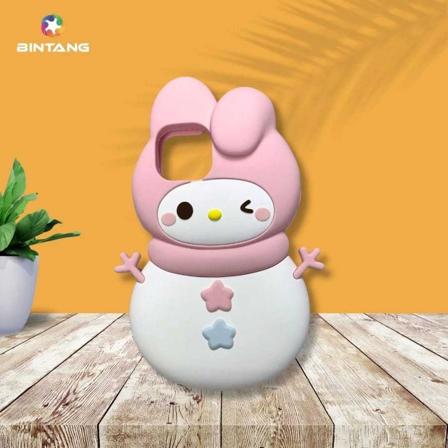 SOFTCASE IPHONE BINTANG  CASE 3D SILICONE SNOW WHITE MELODY