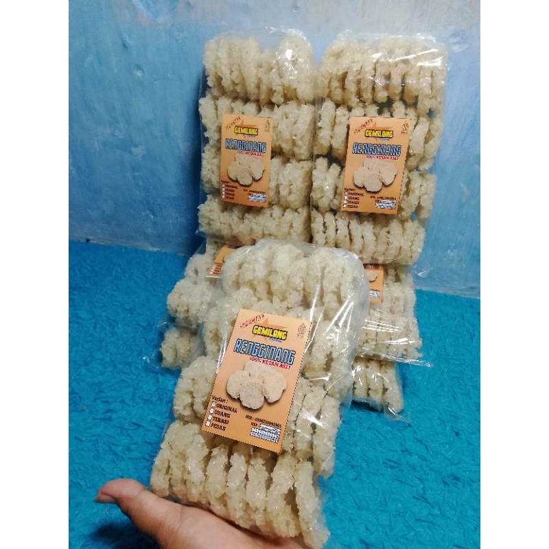 

Rengginang mentah original ketan asli "GEMILANG"± 300g isi ±38