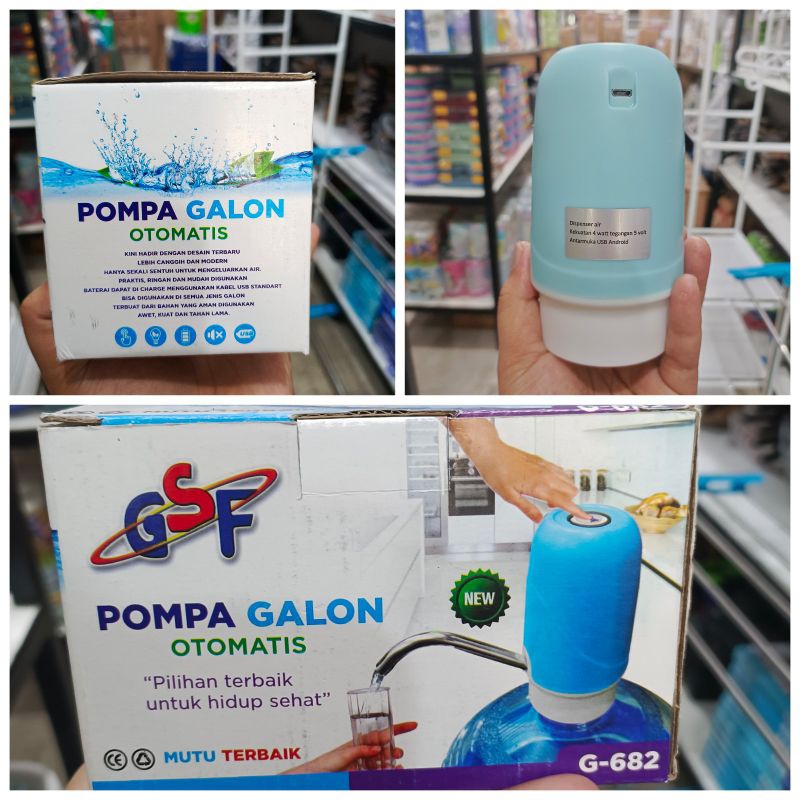 Pompa galon elektrik/dispenser pompa air galon otomatis/pompa galon otomatis GSF