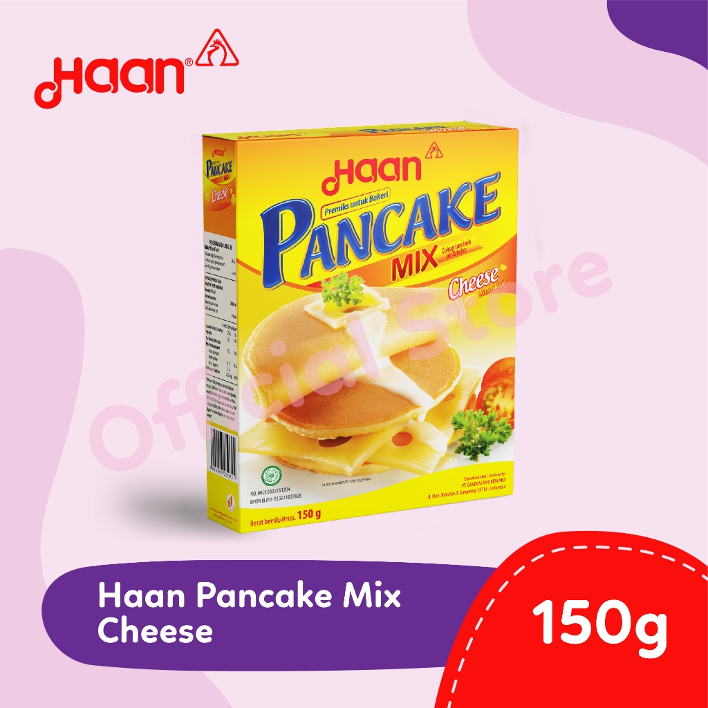 

HAAN PANCAKE CHEESE MIX 150 GRAM KEJU