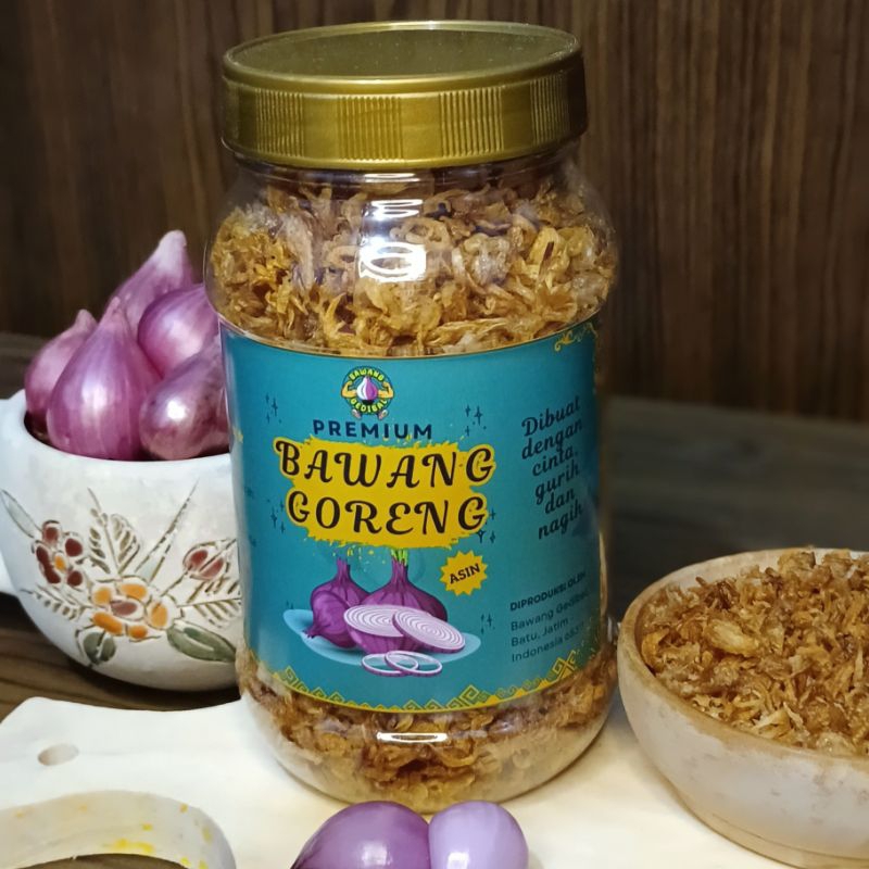 

Bawang Goreng Premium | Bawang Goreng Asin | Berat Bersih 120 gram | Bawang Goreng Tanpa Pengawet | Bawang Goreng Probolinggo | Brambang Goreng | Bawang Gedibal | Bawang Kriuk