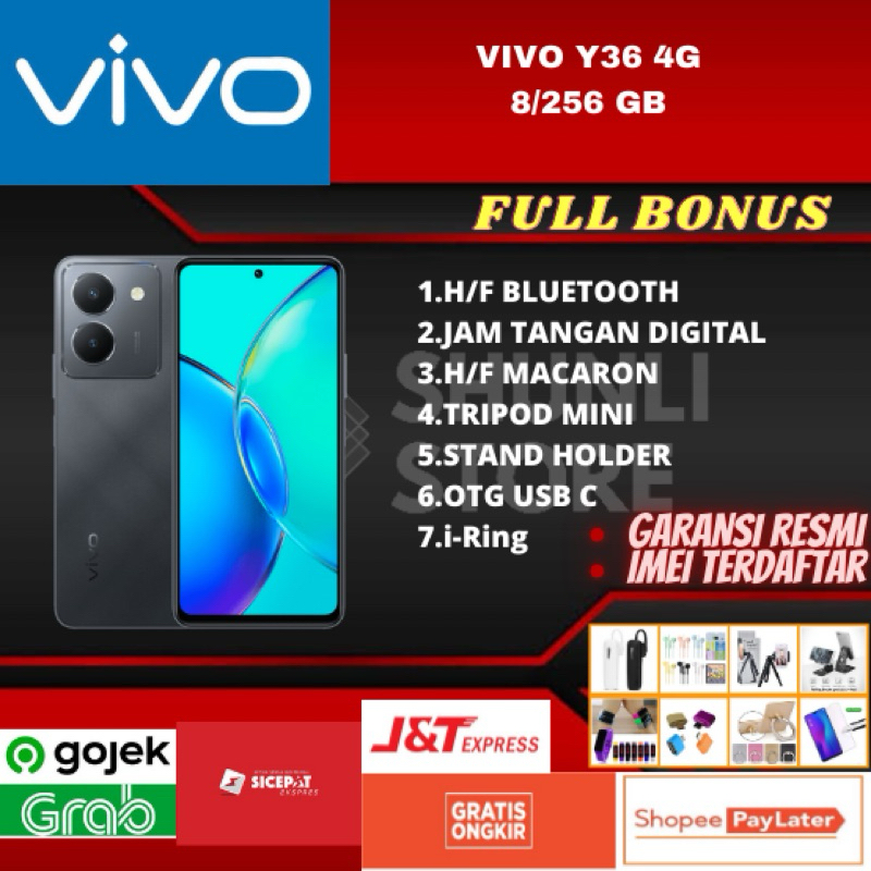VIVO Y36 4G 8/256GB GARANSI RESMI