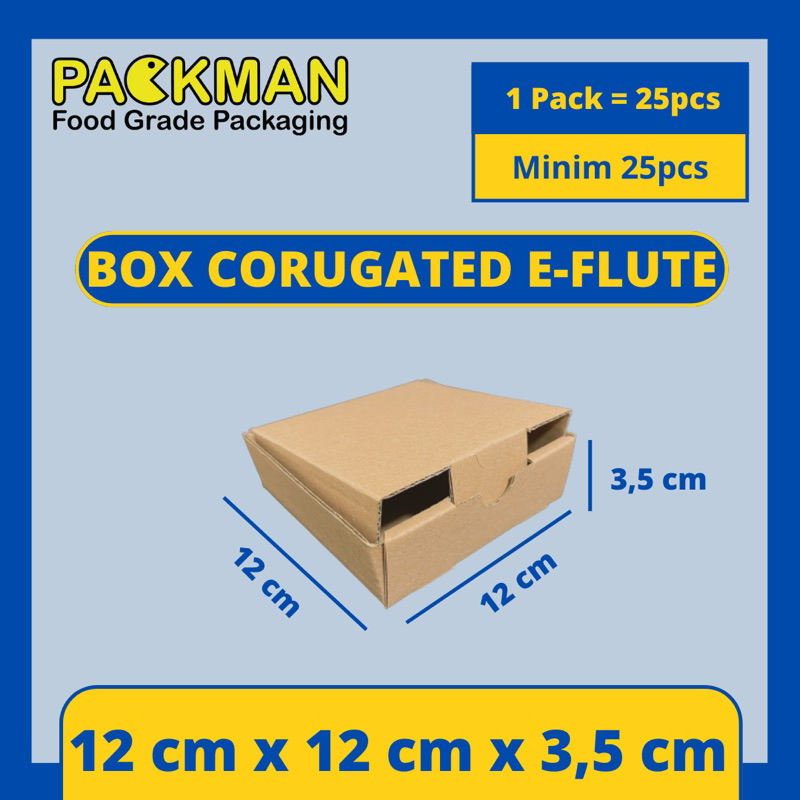 

KARDUS 12x12x3,5 cm / BOX KARTON CORUGATED DIECUT E-FLUTE / AKSESORIS PACKING ONLINE