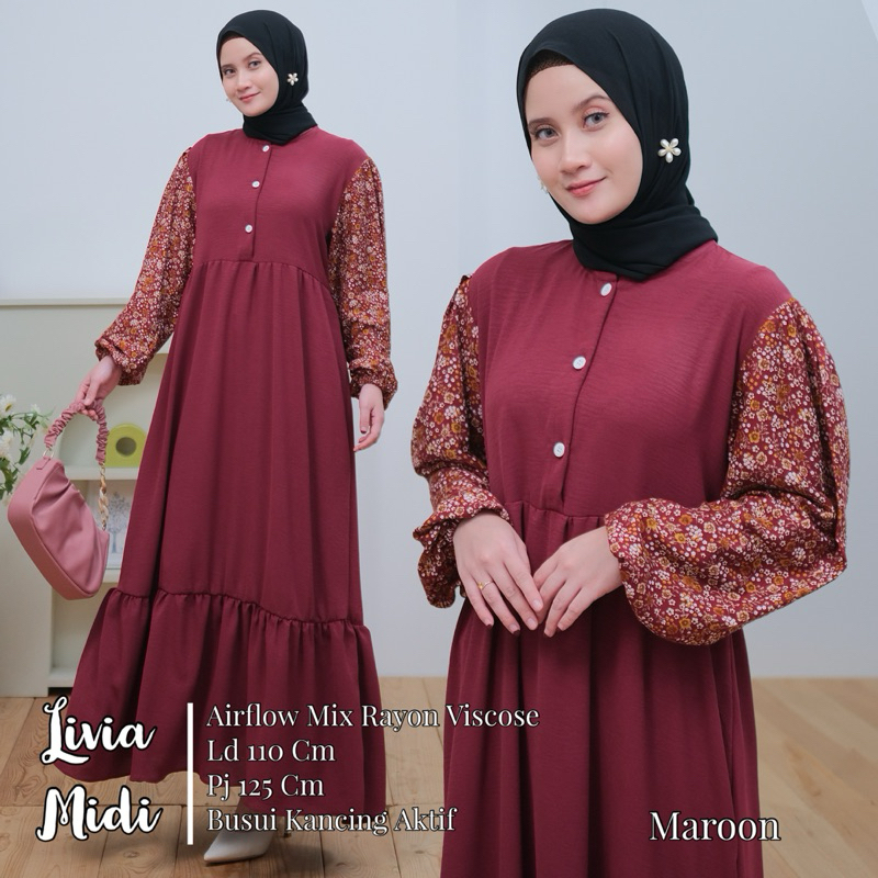 [Reseller] Alesa - Livia Midi Dress Original By Vican