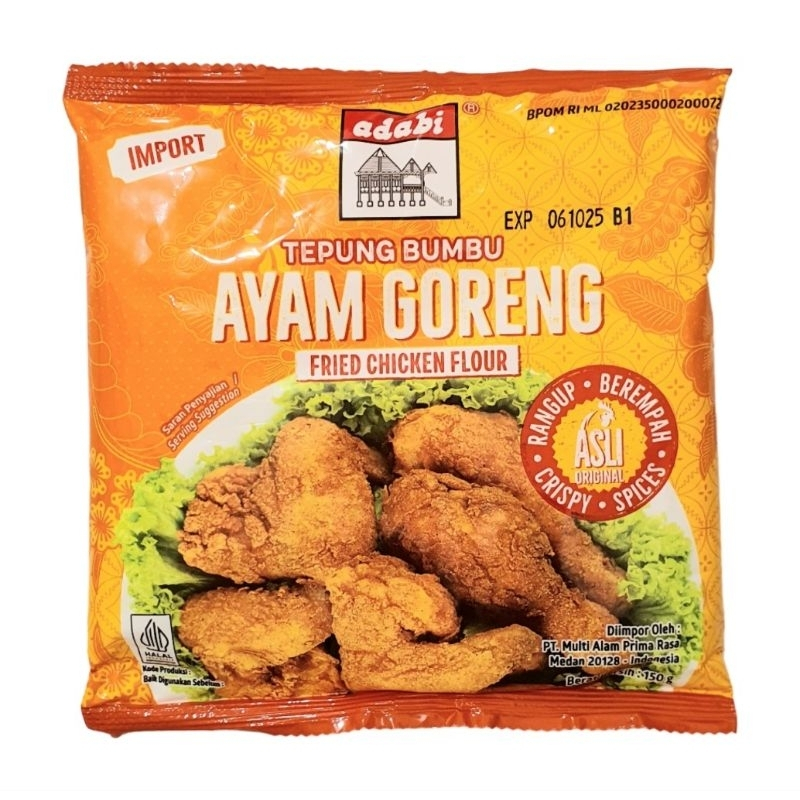 

Adabi Tepung Ayam Goreng Crispy 150 gr