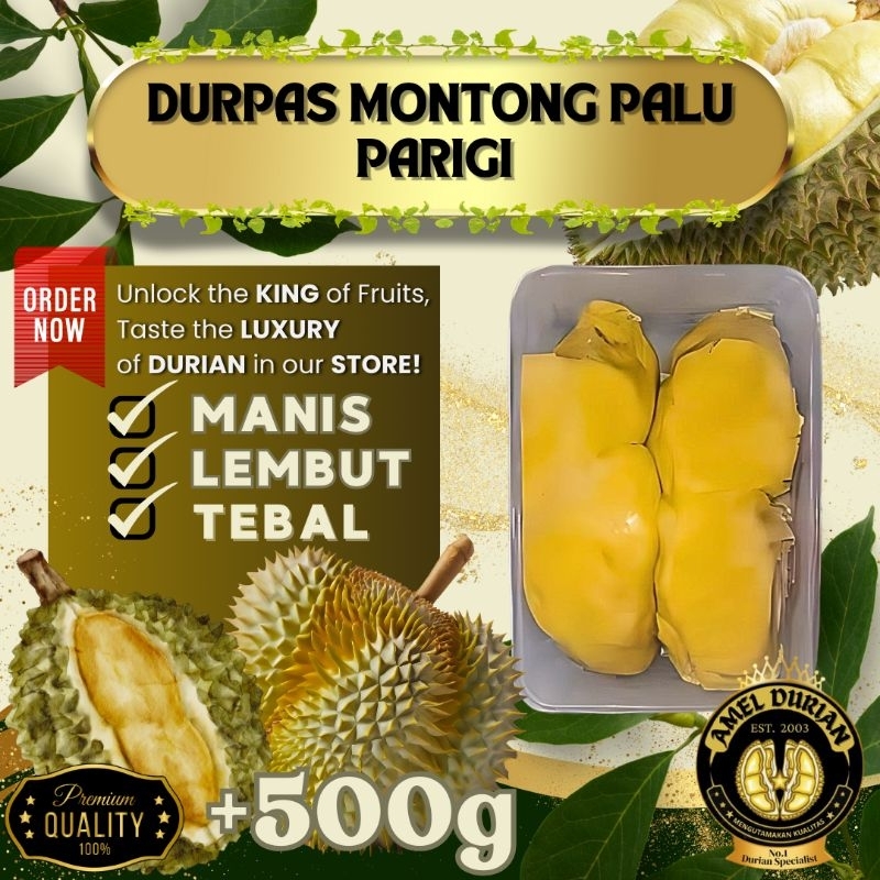 

Durian Montong Kupas/Utuh Parigi Premium Kualitas Premium AAA