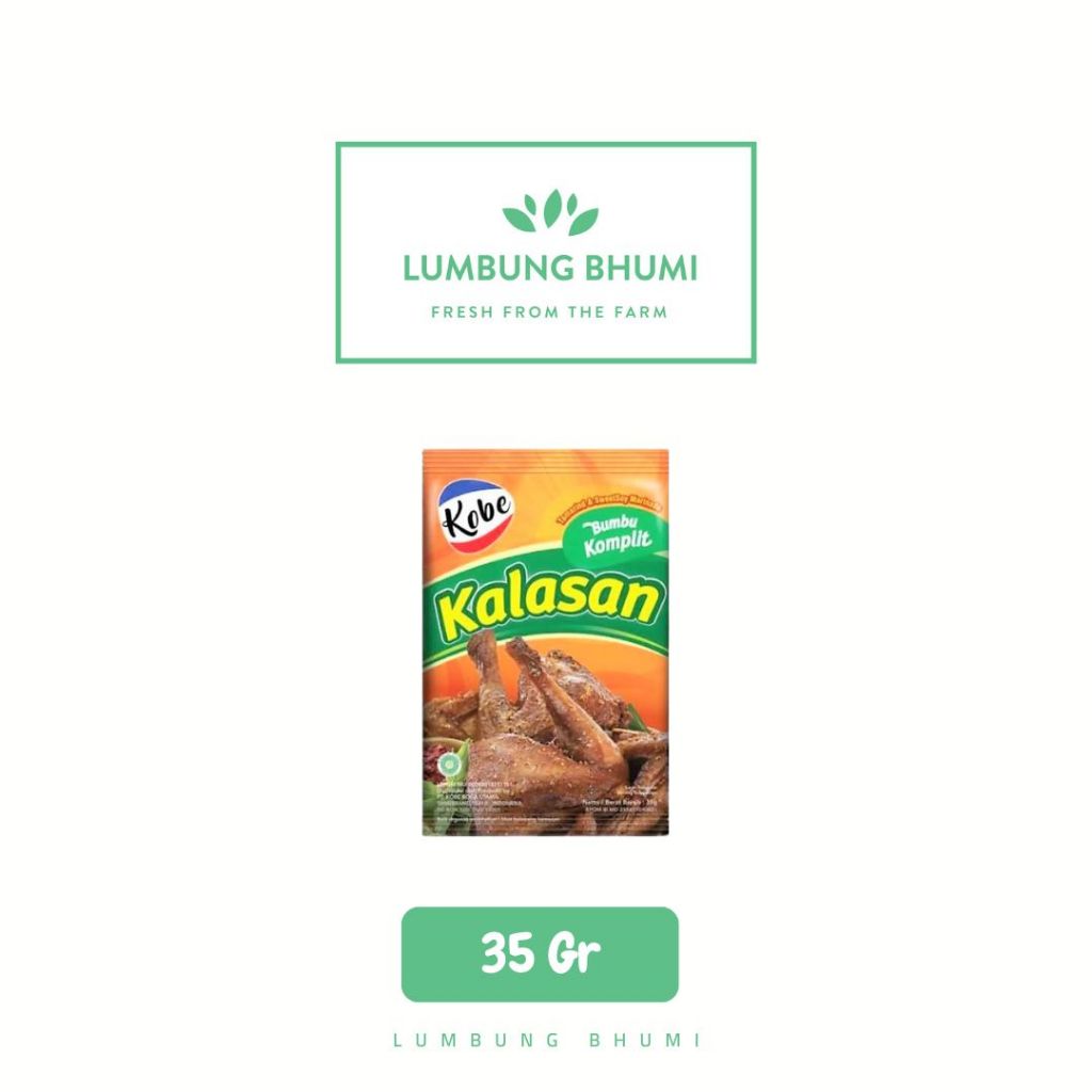 

KOBE Bumbu Ayam Kalasan 35 Gr Ecer 1 Pcs - Lumbung Bhumi