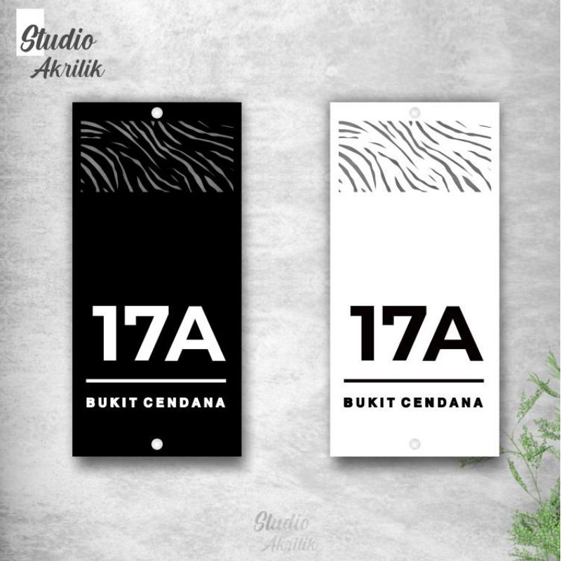 nomor rumah akrilik murah / nomor rumah minimalis / nomor rumah akrilik