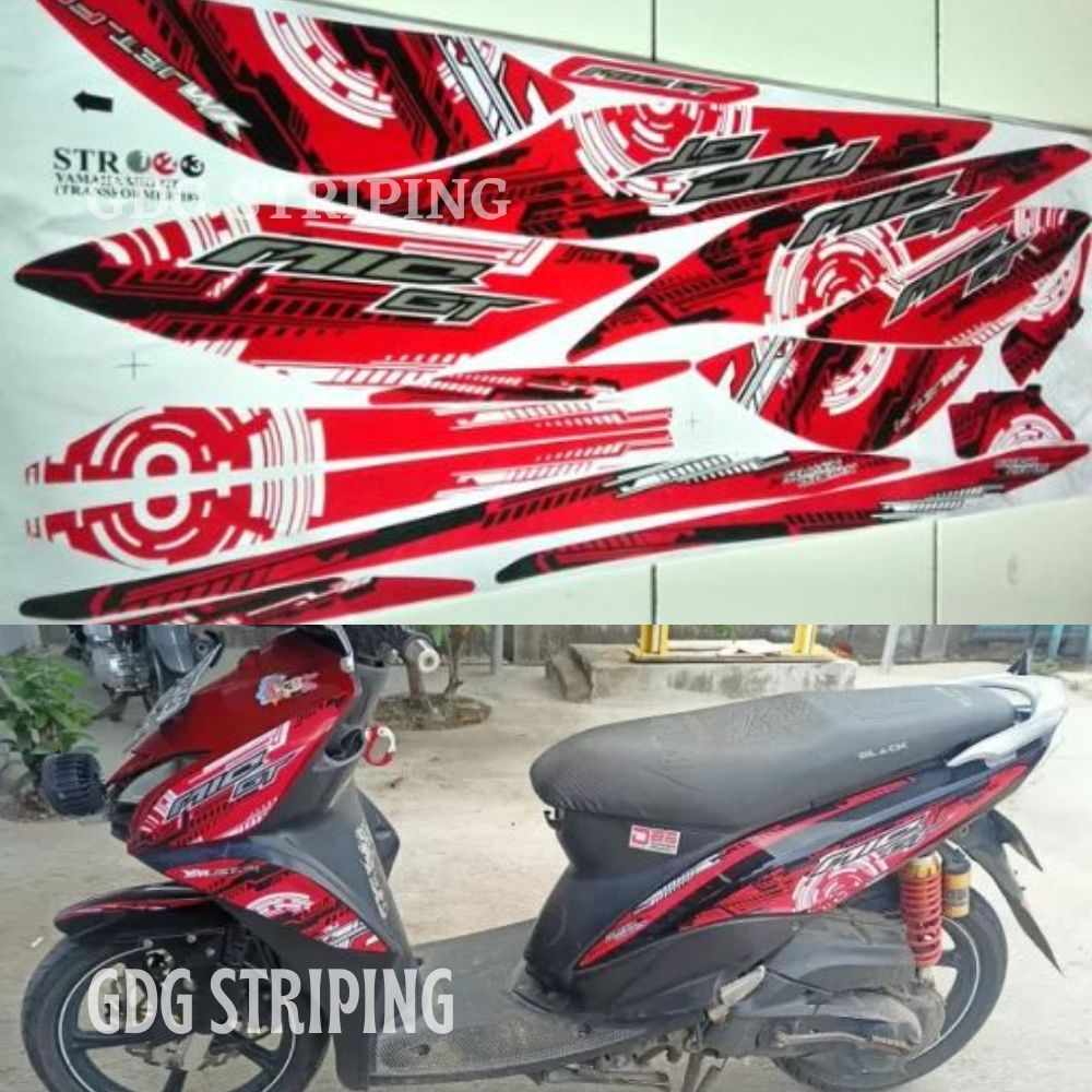 Striping Stiker Variasi Yamaha Mio GT 2013 2014 Transformer Murah
