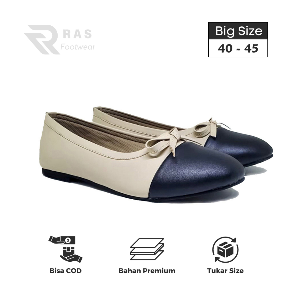 Sepatu Wanita Ukuran Jumbo 40-45 | Flat Shoes Slip On