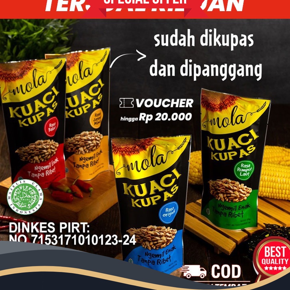 

MELEDAK PROMO Mola Kuaci Kupas Panggang kuaci bunga matahari Sunflower Seed