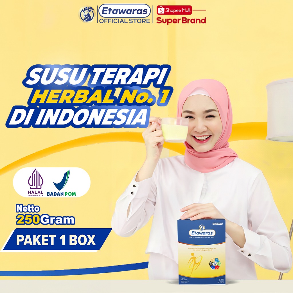 Susu Kambing Etawaras Platinum Susu Terapi Kesehatan Tulang Sendi Asam Urat Syaraf Kejepit Etawalin