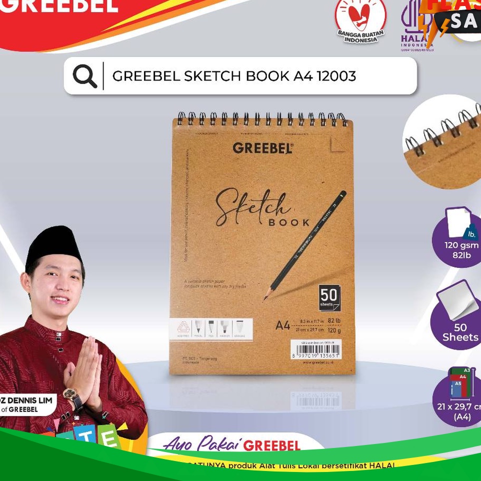 

SUPER HOT GREEBEL SKETCHBOOK A4 123 Buku Gambar Sketsa Drawing Book