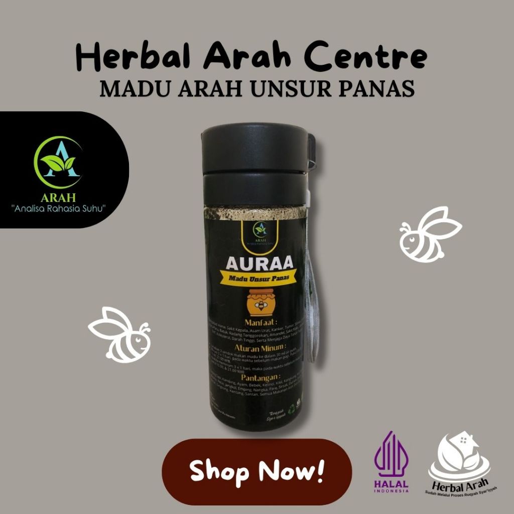 

AURAA MADU UNSUR PANAS HERBAL ARAH ORIGINAL PRODUK