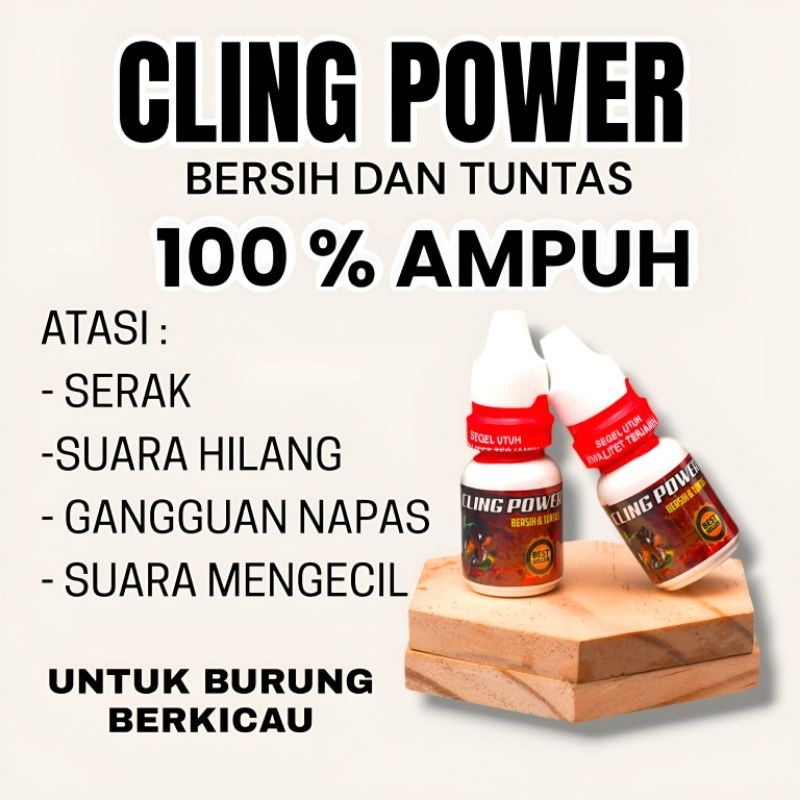 CLING POWER OBAT SERAK AMPUH UNTUK BURUNG