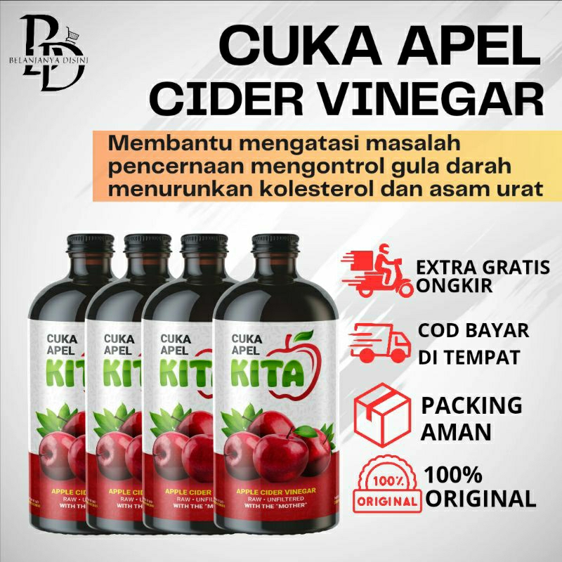 

Cuka apel kita | Cuka Apel Asli - 100% Original untuk Kesehatan & Diet 300ml