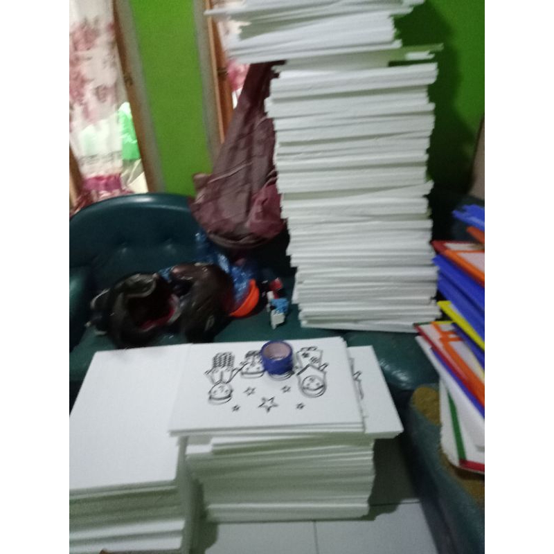 lukisan sterofom / lukisan anak ukuran 33x50  @ 3000