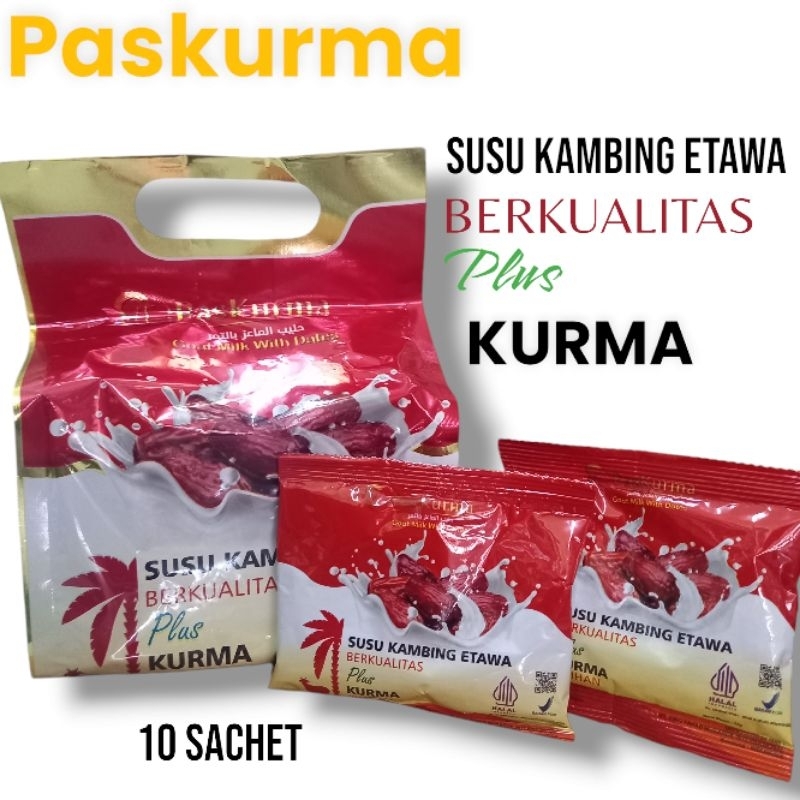 

PASKURMA SUSU KAMBING ETAWA premium plus Kurma Isi 10 Sachet