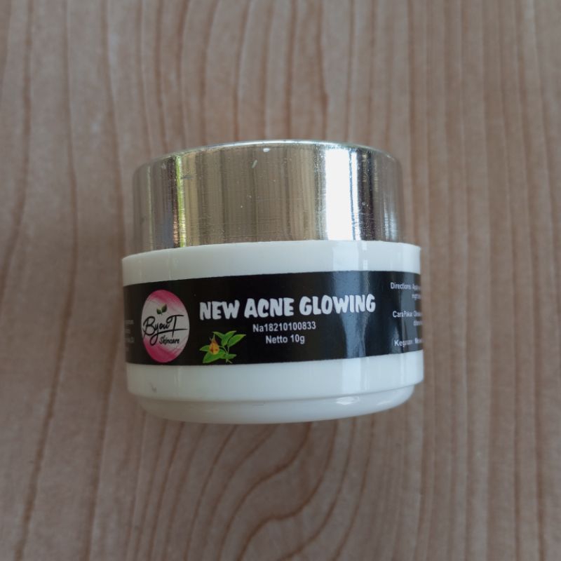 New Acne Glowing Byout skincare Byout by nisa byouty byoutbynisa krim malam kulit berjerawat ringan 