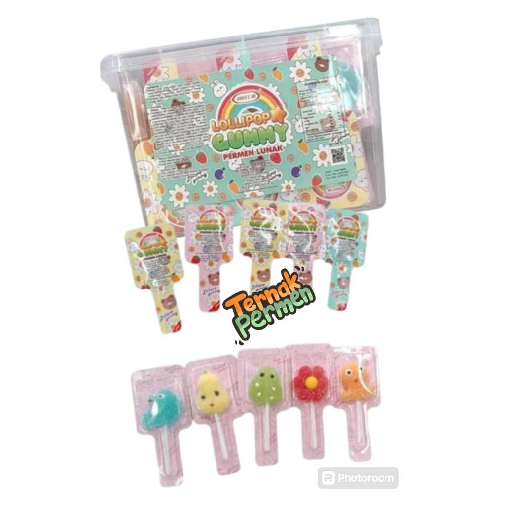 

LOLLIPOP GUMMY TOPLES ISI 50 PCS