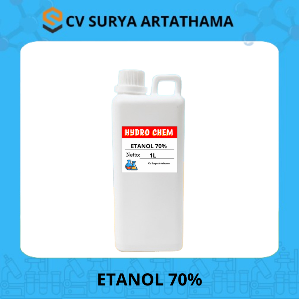 Alkohol 70% 1 liter / alkohol antiseptik / alkohol disinfektan