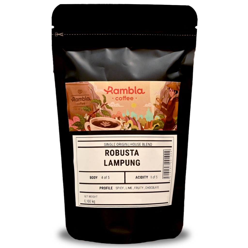 

Rambla Coffee - Kopi Robusta Lampung Single Origin 100 Gr