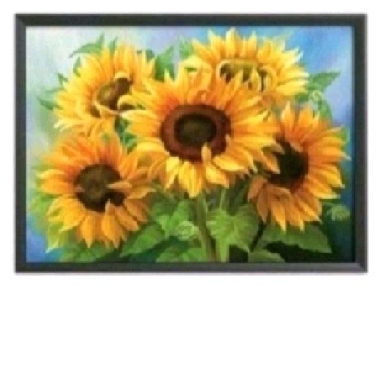 DIY PAKET KRISTIK BUNGA MATAHARI SUNFLOWER FULL CROSS STITCH KIT 14CT