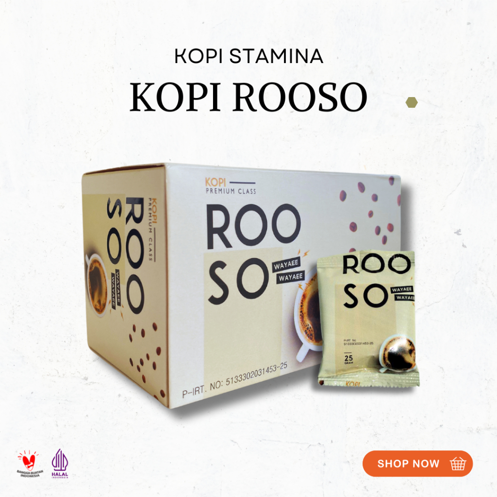 

Kopi ROOSO Stamina Pria Dewas - Kopi ROOSO Kuat di Ranjang - Kopi ROOSO Lama dan Berkali kali (FreeOngkir)