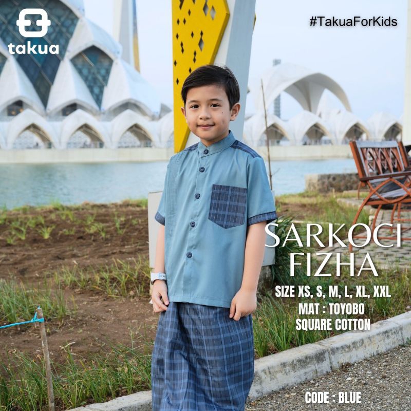 Sarkoci anak laki laki setelan celana sarung koko premium || BY TAKUA