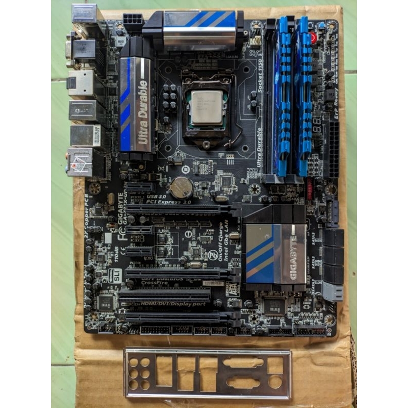 Paket Motherboard Gigabyte z87 + Intel i7-4790 + RAM DDR3 16gb Gskill Ripjaws X Second/bekas