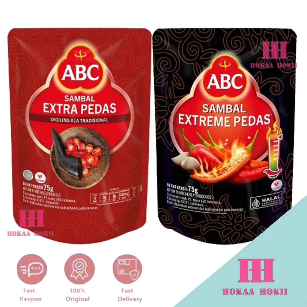

ABC Sambal Extra Pedas & Extreame Pedas Pouch 75g