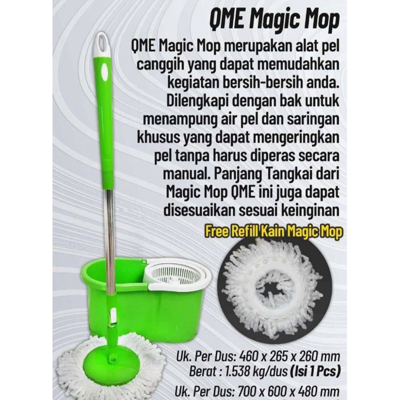 NSP99- Alat pel spin mop/ magic mop QME