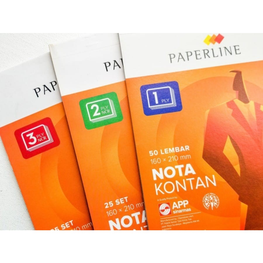 

Paperline Nota Kontan 1 ply 2 ply 3 ply Rangkap Kecil / Besar / Bon 1ply 2ply 3ply / Buku Keuangan Bon Kasir K1 K2 K3 B1 B2 B3 NCR