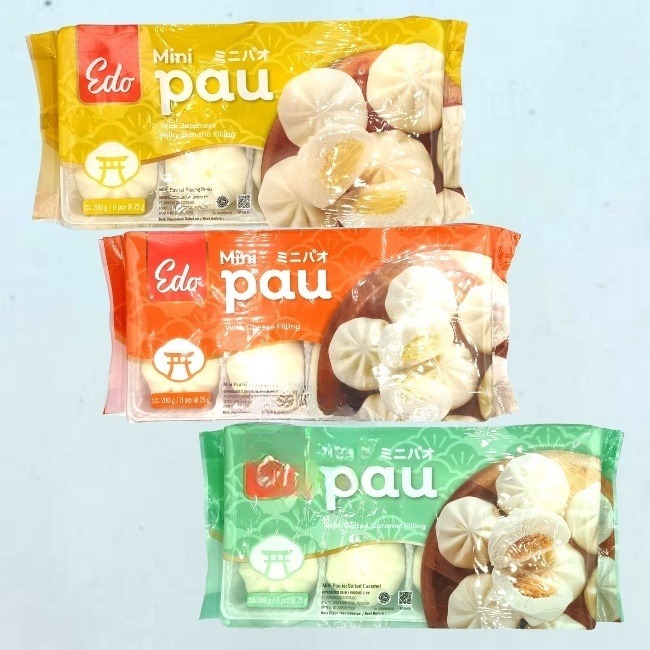 Edo Mini Pau Japanese Edition 200Gr (Banana/Salted Caramel/Cheese)