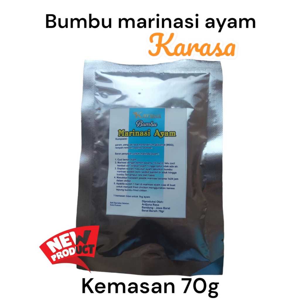 

Bumbu marinasi ayam untuk 1kg daging ayam