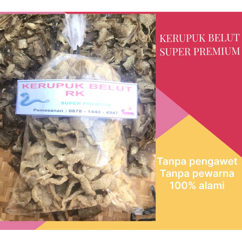 

kerupuk belut super premium kemasan 250 gram