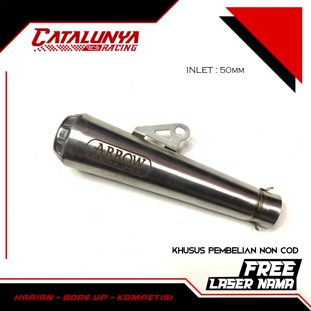 SILENCER Knalpot Racing ARROW Diameter 50mm