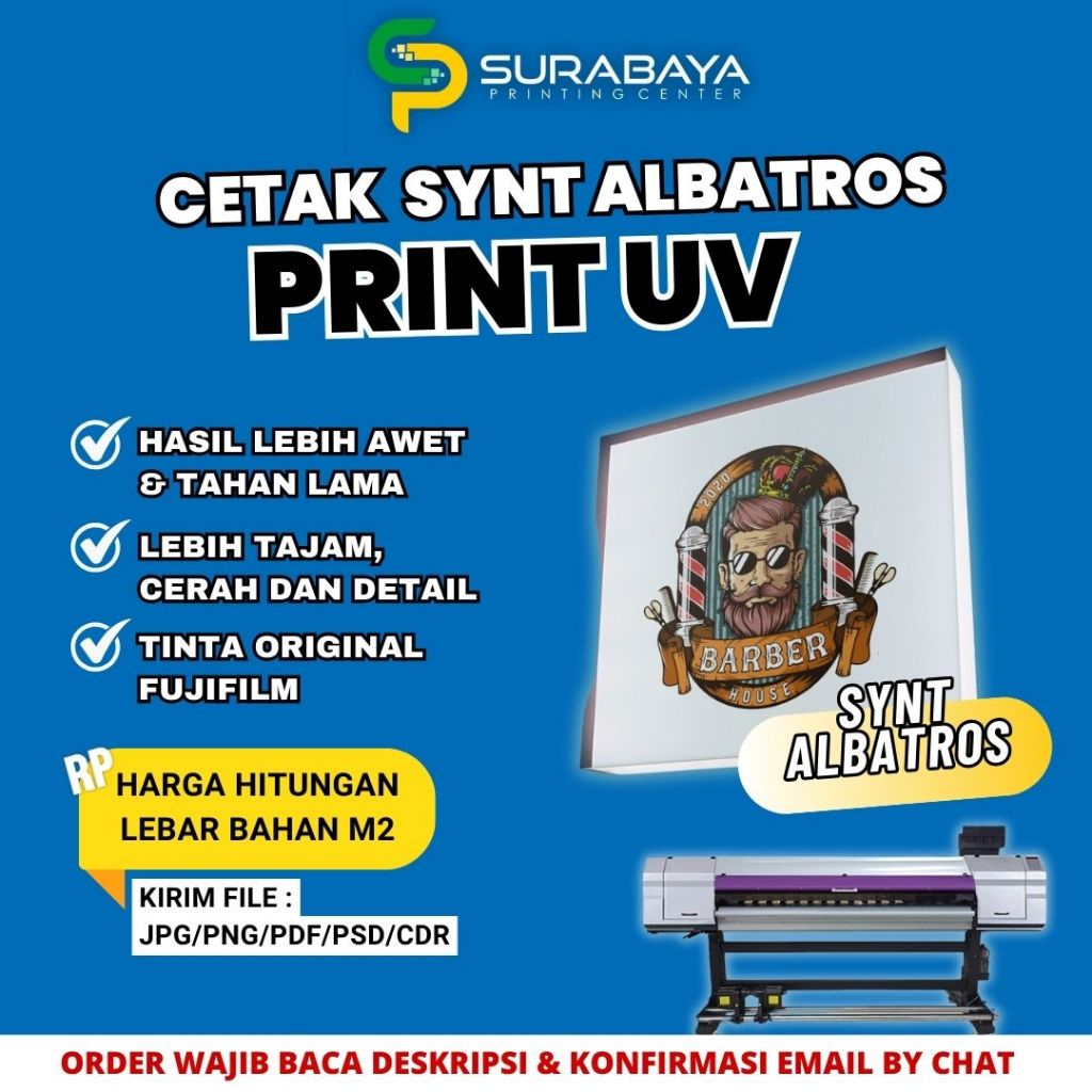 [ALBATROS] CETAK ALBATROS / CETAK SYNT ALBATROS / CETAK ROLL BANNER / CETAK POSTER BESAR METERAN PRI