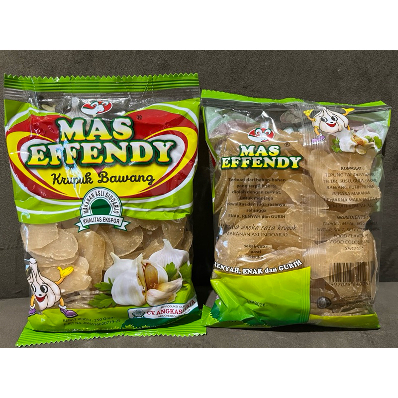 

Kerupuk Bawang Mas Effendy (250g) Enak, Renyah dan Gurih