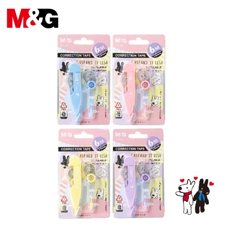 

Correction Tape + Refill QCT 56074 M&G / Tipe X Gaspard Et Lisa Edition / Tipe X Soft Color