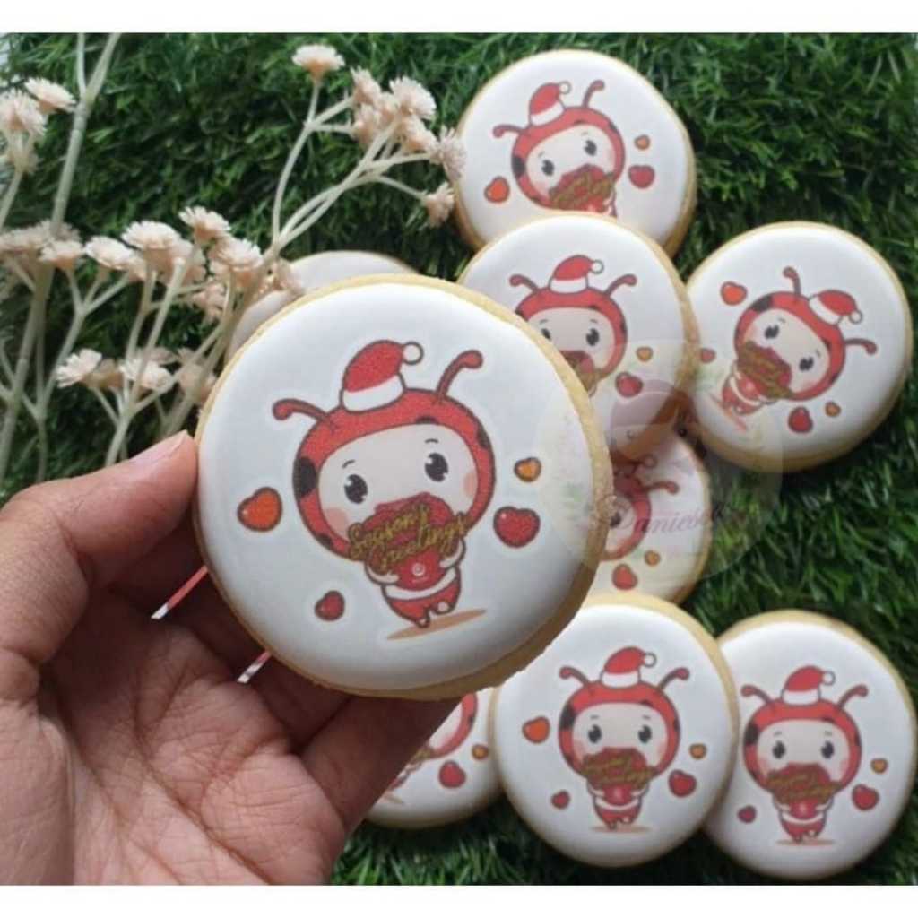 

.cookies edible print satuan kue kering dengan gambar yang bisa dimakan ( scp )