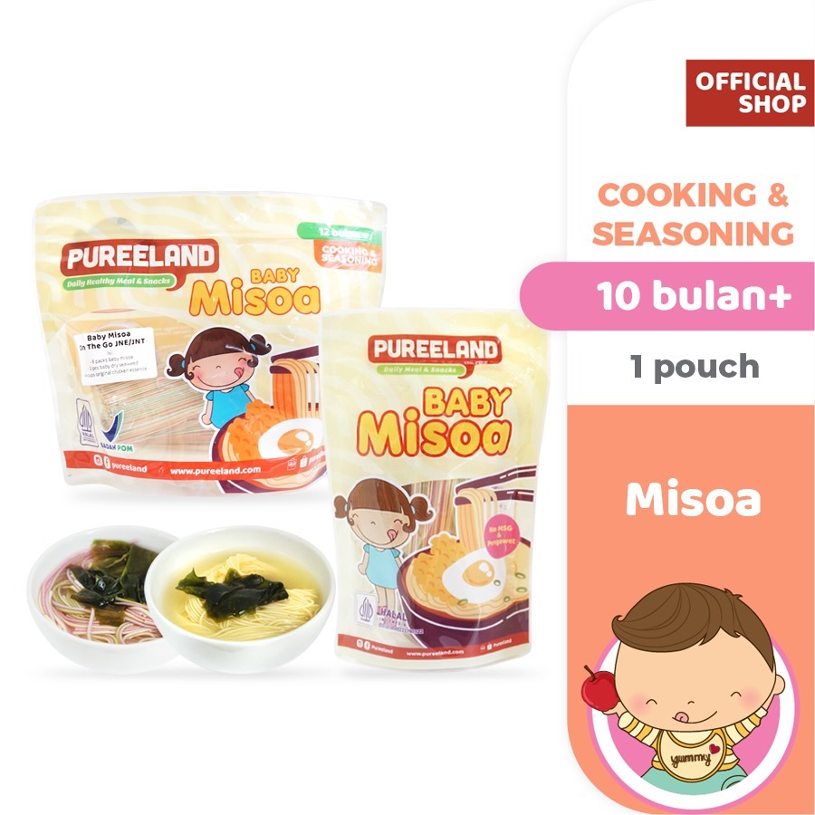 Pureeland Sup Misoa / Baby Noodle Soup / MPASI Bayi Organik / Bumbu MPASI / Makanan Bayi