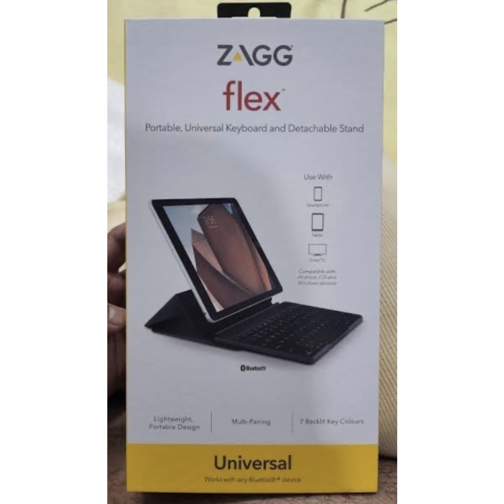 Samsung Galaxy Z Fold 6 / Fold 5 / Fold 4 / Fold 3 / Fold 2 / Fold 1 ZAGG FLEX UNIVERSAL KEYBOARD bi