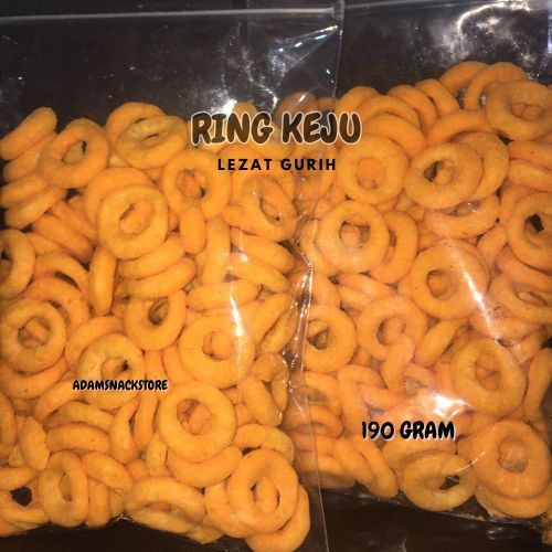 

RING KEJU 200GR / CHEESE RING HARGA MURAH RASA BERKUALITAS COD DAN INSTANT