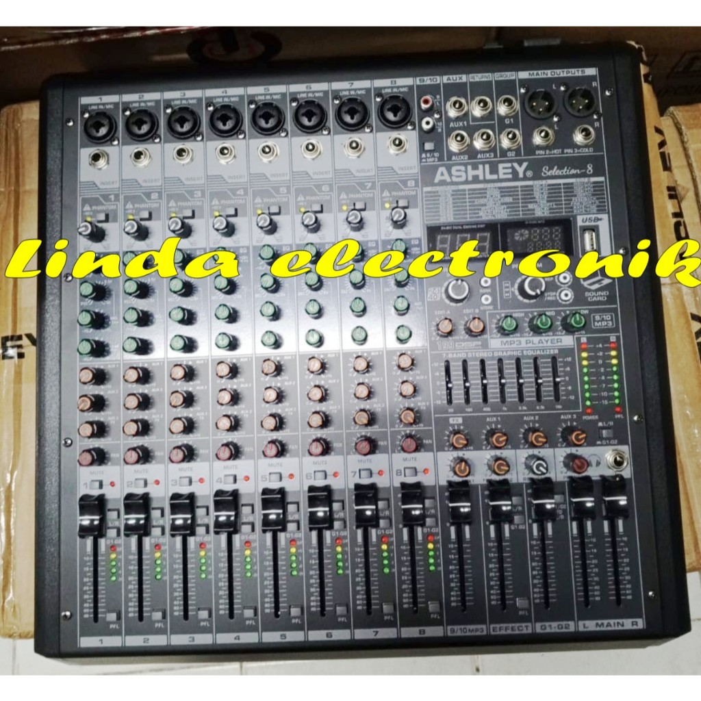 mixer ashley selection 8 ORYGINAL 8 channel ashley selection8