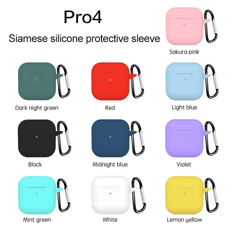 Colorful Soft Case Silicone Case Shockproof For Inpods Pro 4 TWS Earphone
